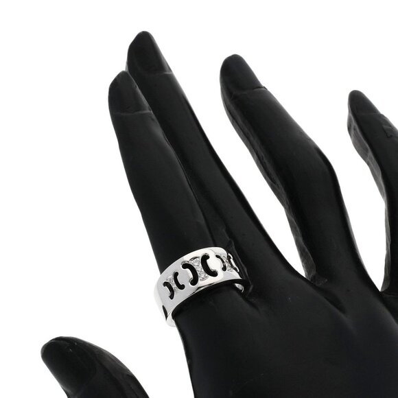 CELINE 18k White Gold Diamond Ring - Picture 6 of 9